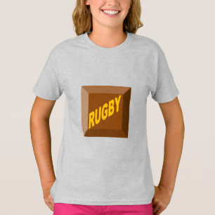 Girls'   T-Shirt  ash   CHOCOLAT  RUGBY
