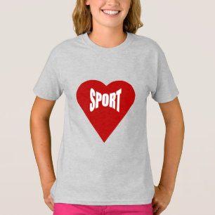 Girls T-Shirt ash LOVE SPORT