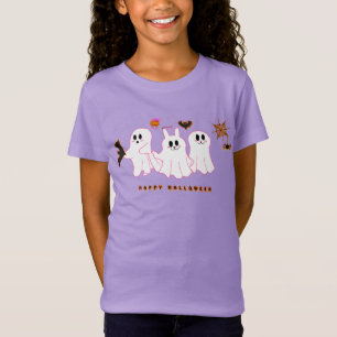 Girl's T-Shirt Funny Ghosts Posing For A Picture