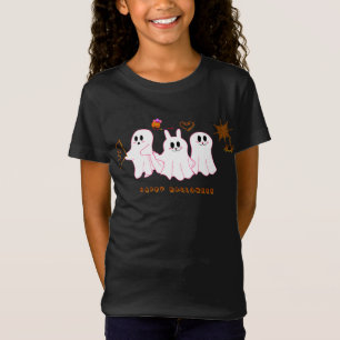 Girl's T-Shirt Funny Ghosts Posing For A Picture