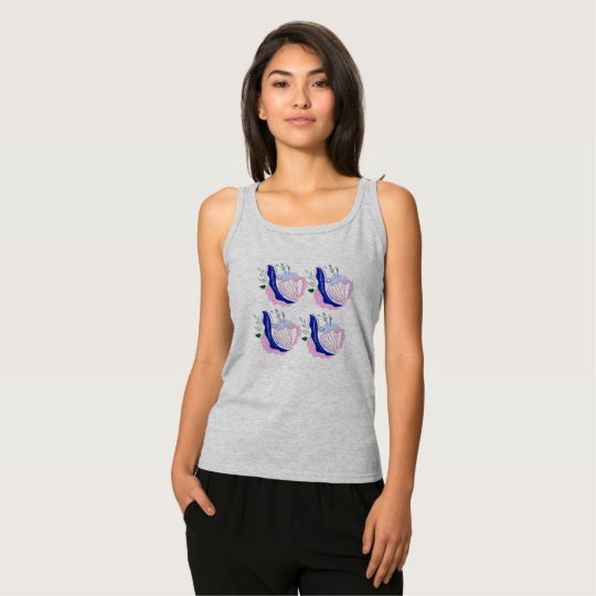 Girls t-shirt grey with Seashells