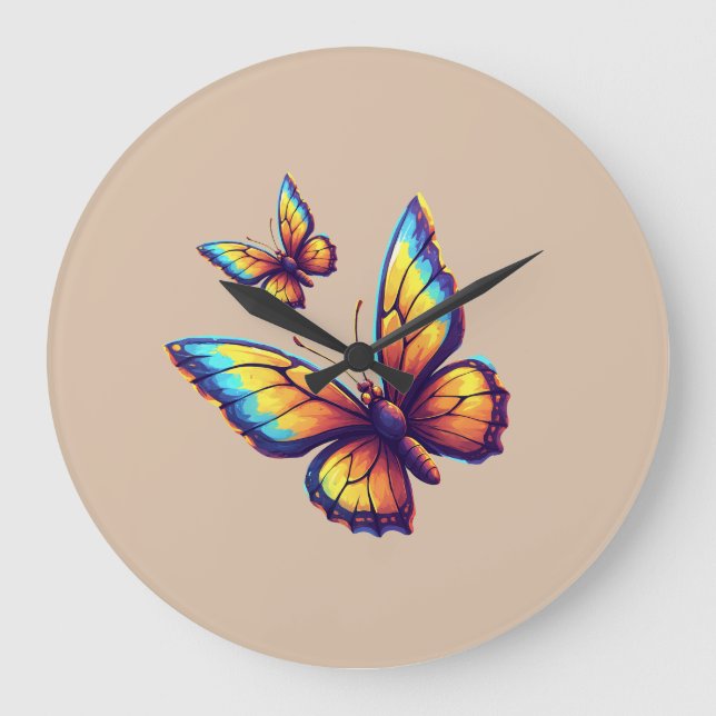 Girls' T-shirt Large Clock (Front)