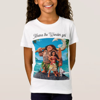 Girls T-Shirt moana the wonder girl