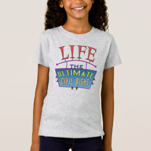 Girls' t-shirt with a bold design.