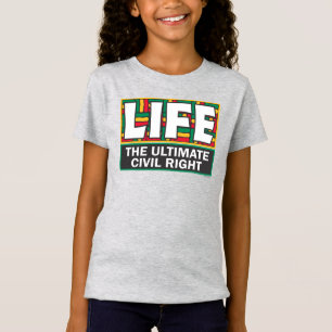 Girls' t-shirt with a bold design.