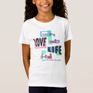 Girls' t-shirt with a colorful design.