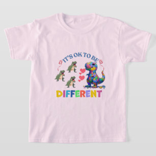 Girls' T-Shirts– It's OK to Be Different 🦕💖 T-Shirt