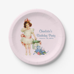 Girls Tea Party Paper Plate