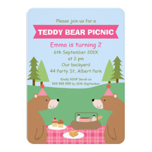 Teddy Bear Picnic Invitation Wording 8