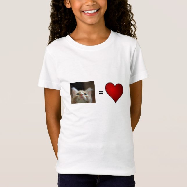 Girl's Tee - Kitten Equals Love (Front)
