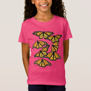 Girls Tee Lots of Monarchs