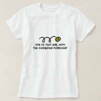 Girls tennis t shirt with funny quote