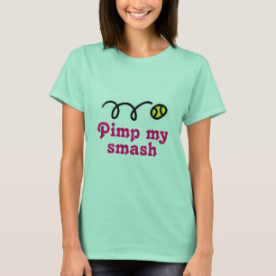 Girl's tennis t-shirt with funny quote and design