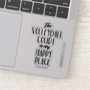 Girl's "The volleyball court is my happy place"