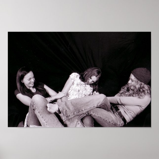 Girls tickling poster (Front)