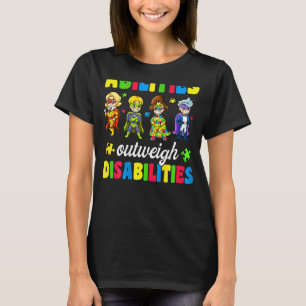 Girls Toddler Autism Abilities Outweigh Disabiliti T-Shirt