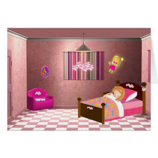 Girls Tooth Fairy Card