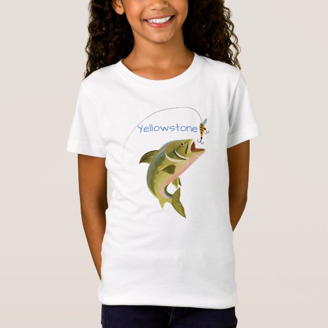 Girls Top Yellowstone Fishing (Front)