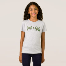 Girl's Tortoise Love Just a Girl T-Shirt Tee