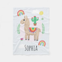 Girls Trendy and Modern Rainbow Llama Alpaca