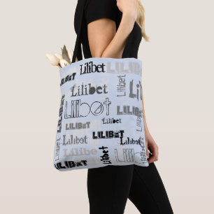 Girls Trendy Named Dusty Blue Gifts Accessories Tote Bag