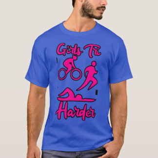 Girls Tri Harder 4 T-Shirt