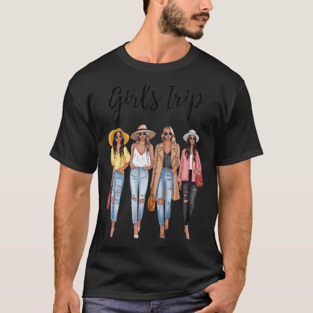 Girls Trip 2022 Women Matching Girls Weekend Canno T-Shirt (Front)