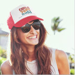 Girl's Trip 2023 Customisable Colours and Text Trucker Hat<br><div class="desc">Introducing our Girls Trip 2023 trucker hat, perfect for your next adventure with your besties! The wavy text adds a fun touch to this customisable hat, allowing you to choose your preferred colour and add customised names to make it extra special. Made with high-quality materials, this hat is not only...</div>