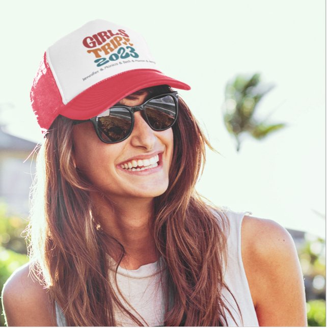 Girl's Trip 2023 Customisable Colours and Text Trucker Hat (Creator Uploaded)