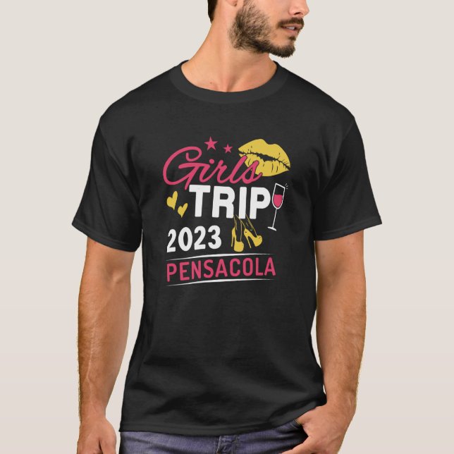 Girls Trip 2023 Pensacola Weekend Travel Group Mat T-Shirt (Front)
