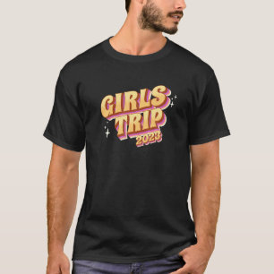 Girls Trip 2023 Retro Vintage Sisters Weekend Vaca T-Shirt