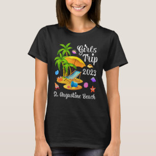 Girls Trip 2023 Vacation Palm Tree St. Augustine B T-Shirt