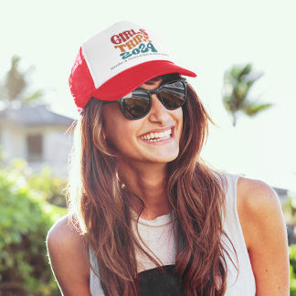 Girl's Trip 2024 Customisable Colours and Text Trucker Hat