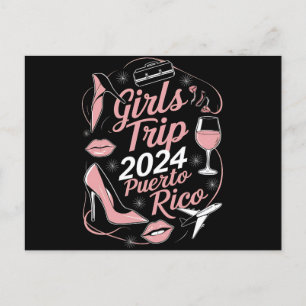 Girls Trip 2024 Puerto Rico Travel Group Caribbean Postcard