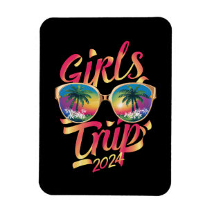 Girls Trip 2024 Weekend Summer Beach Vacation 2024 Magnet