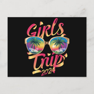 Girls Trip 2024 Weekend Summer Beach Vacation 2024 Postcard