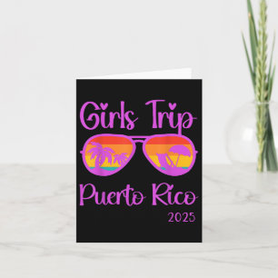 Girls Trip 2025 Puerto Rico Womens Weekend Summer Card