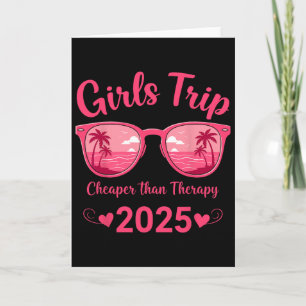 Girls Trip 2025 Summer Palm Beach Therapy Vacation Card
