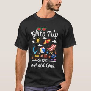 Girls Trip 2025 Summer Vacation Florida Emerald Co T-Shirt
