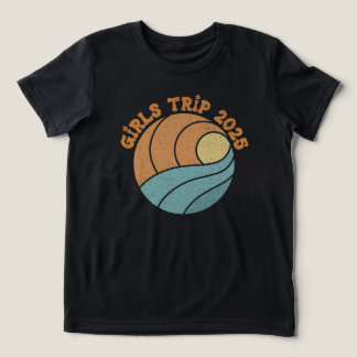 Girls Trip 2025 Summer Vacation Trip Tri-Blend Shirt