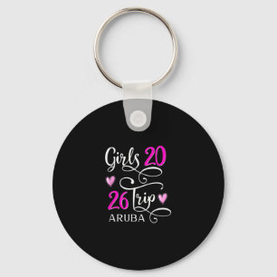 Girls Trip 2026 Aruby Vacation Beach Cruise Group Key Ring