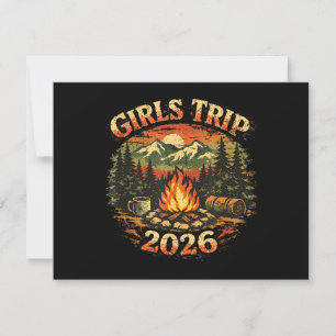 Girls Trip 2026 Camping Adventure Save The Date