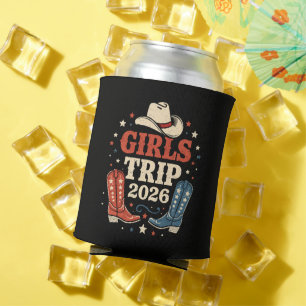 Girls Trip 2026 Family Matching Western Vacation Can Cooler