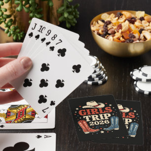 Girls Trip 2026 Family Matching Western Vacation Playing Cards