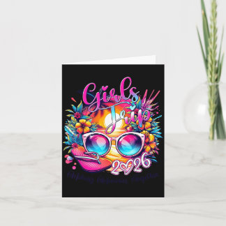 Girls Trip 2026 Making Memories Tropical Beach Card