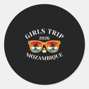 Girls Trip 2026 Mozambique Spring Break 2026 Cruis Classic Round Sticker
