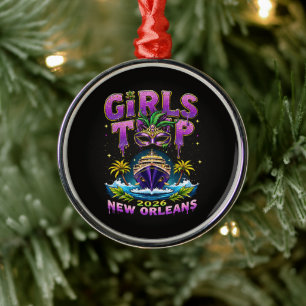Girls Trip 2026 New Orleans Metal Tree Decoration