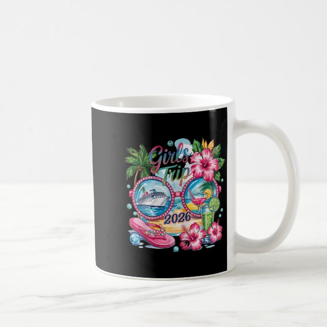 Girls Trip 2026 Summer Trip Vacation Bestie Vacati Coffee Mug (Right)