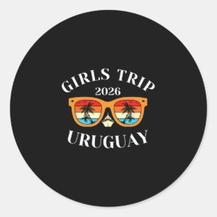 Girls Trip 2026 Uruguay Spring Break 2026 Cruise V Classic Round Sticker