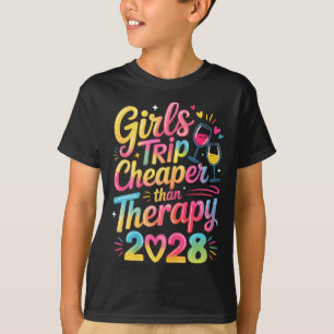Girls trip 2028 sister bestie vacay lover road T-Shirt